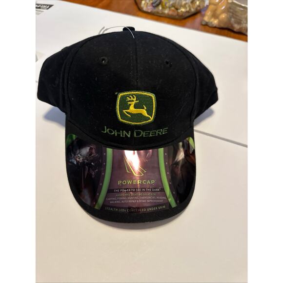 John Deere PowerCap Hat with LED Lights – Hands-Free Lighting Cap - Picture 1 of 8